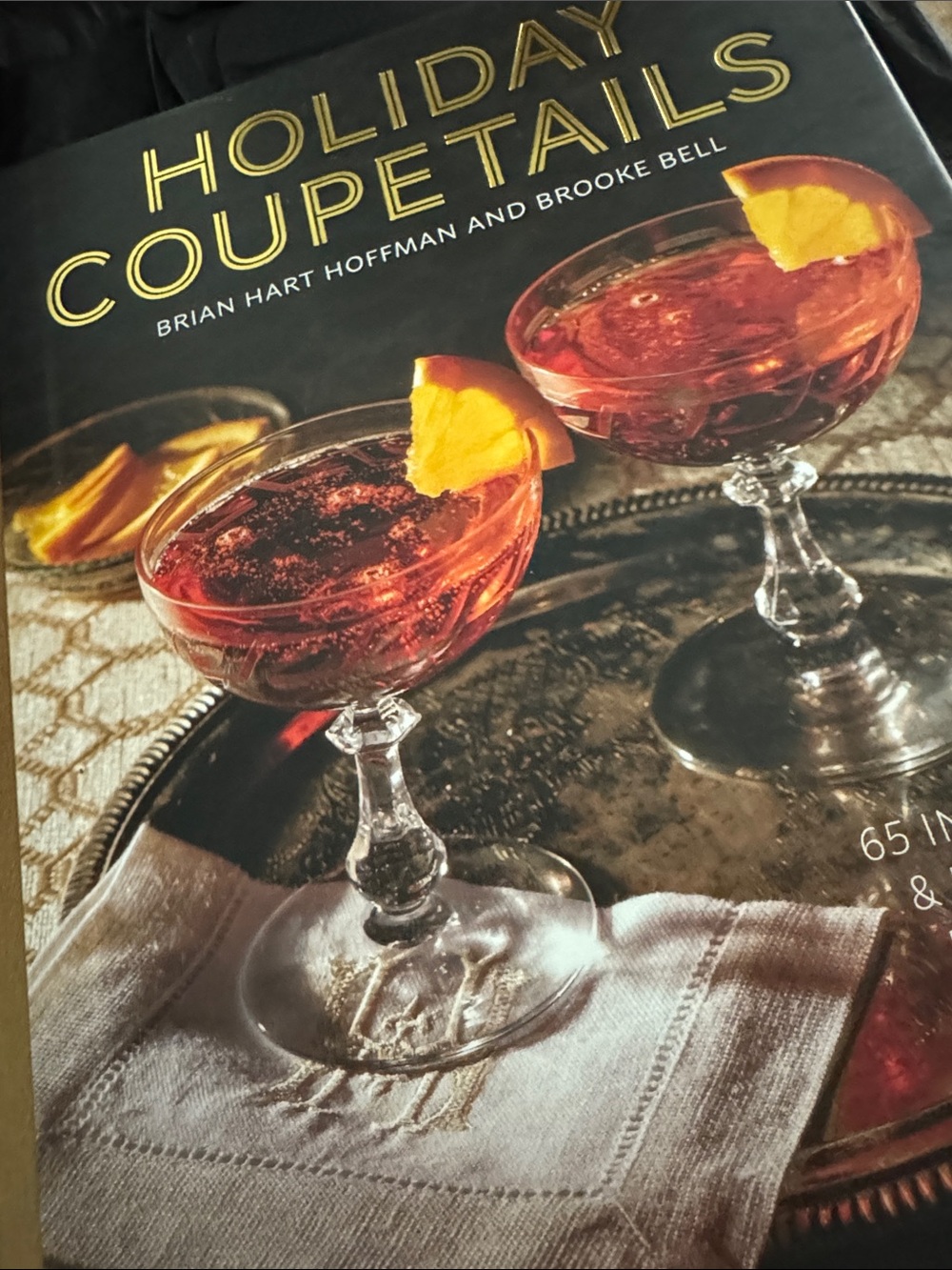 Anthropologie Holiday Couptails Cookbook – Red, Gold, Cream